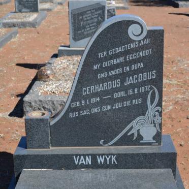 WYK, Gerhardus Jacobus, van 1914-1972