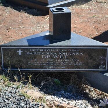 WET Christiaan Rudolph, de 1947-2002 &amp; Barendina Johanna 1947-2007