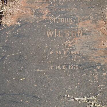 WILSON Petrus J. 1895-1975 &amp; Christina Jacoba 1904-1982