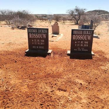 ROSSOUW Hendrik Lourens 1936-2017 &amp; H.M.J. 1946-2018