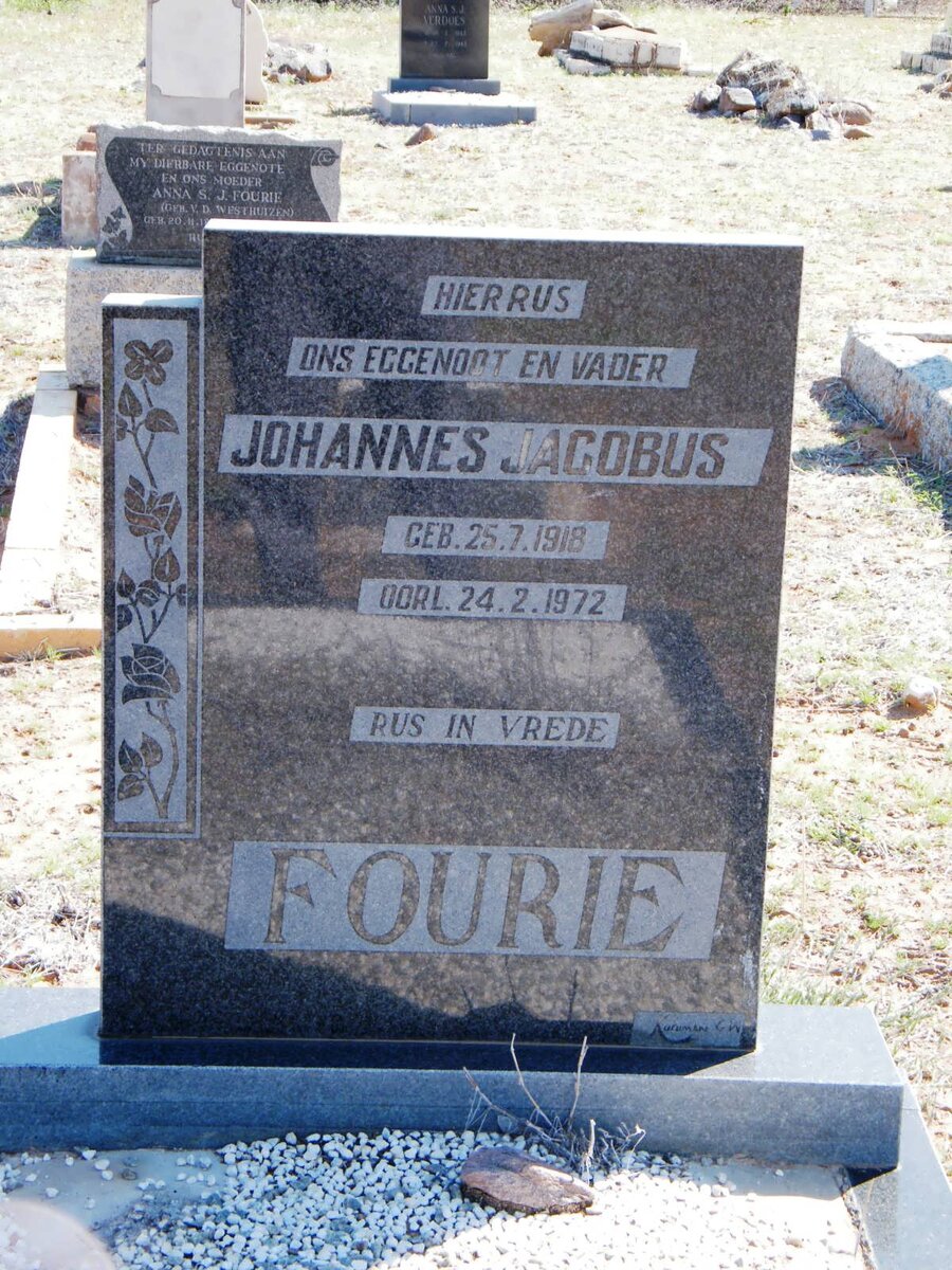 FOURIE Johannes Jacobus 1918-1972