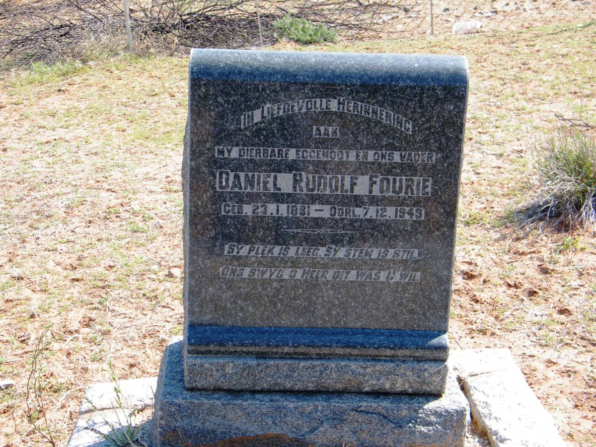 FOURIE Daniel Rudolf 1891-1949