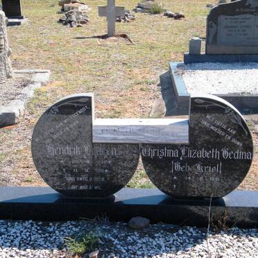 ? Hendrik Lourens 1924-1984 &amp; Christina Elizabeth Gedina KRIEL 1931-