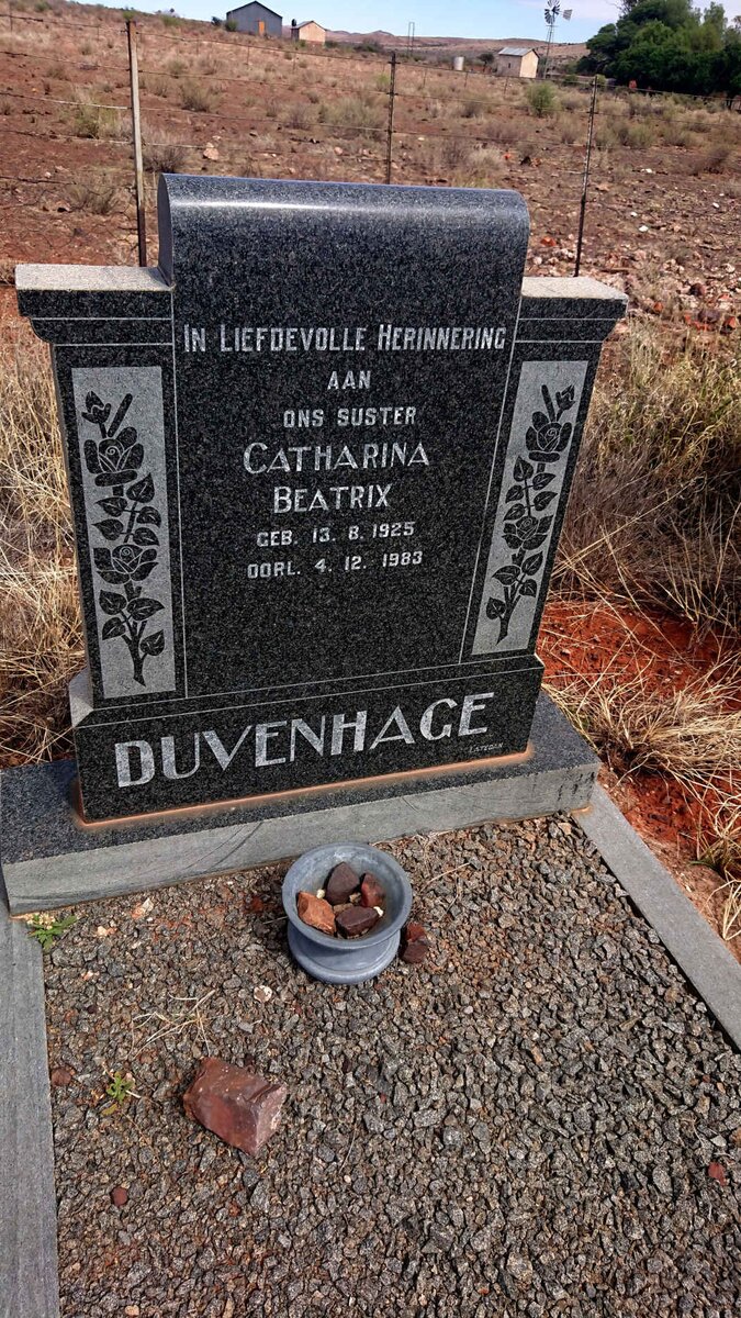 DUVENHAGE Catharina Beatrix 1925-1983