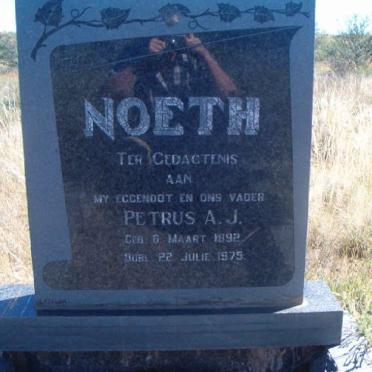 NOETH Petrus A.J. 1892-1975