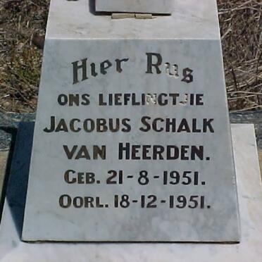 HEERDEN Jacobus Schalk, van 1951-1951