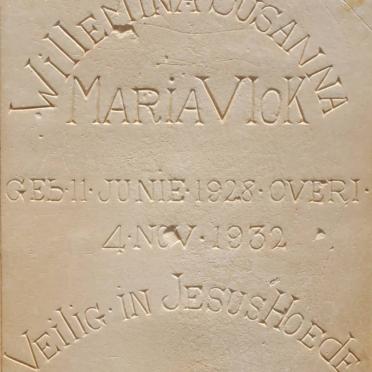 VLOK Willemina Susanna Maria 1928-1932