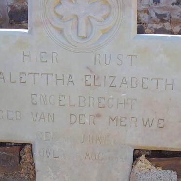 ENGELBRECHT Alettha Elizabeth nee VAN DER MERWE 1863-1892