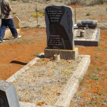 FOURIE Gertruida Alletta Magdelena nee J. VAN VUUREN 1915-1963