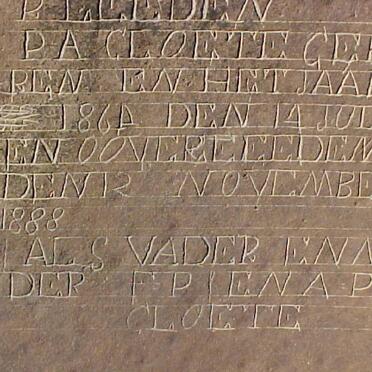 CLOETE P.A. 1864-1888