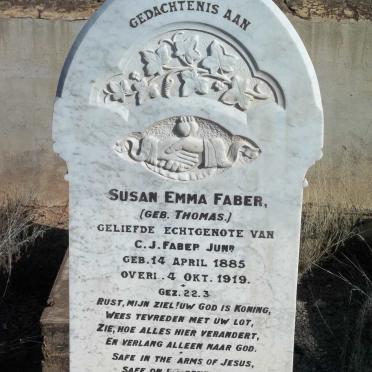 FABER Susan Emma nee THOMAS 1885-1919