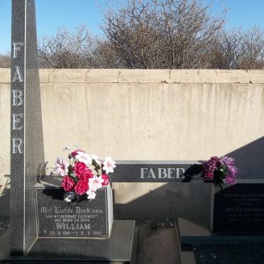 FABER William 1919-1992 &amp; Hester Johanna 1925-2006 