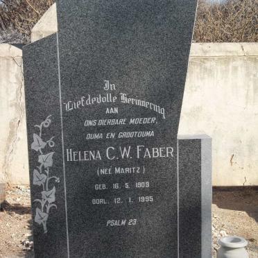 FABER Helena C.W. nee MARITZ 1909-1995