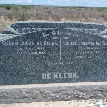 KLERK Gileam Johan, de 1895-1951 &amp; Louisa Johanna KRUGER 1877-1951
