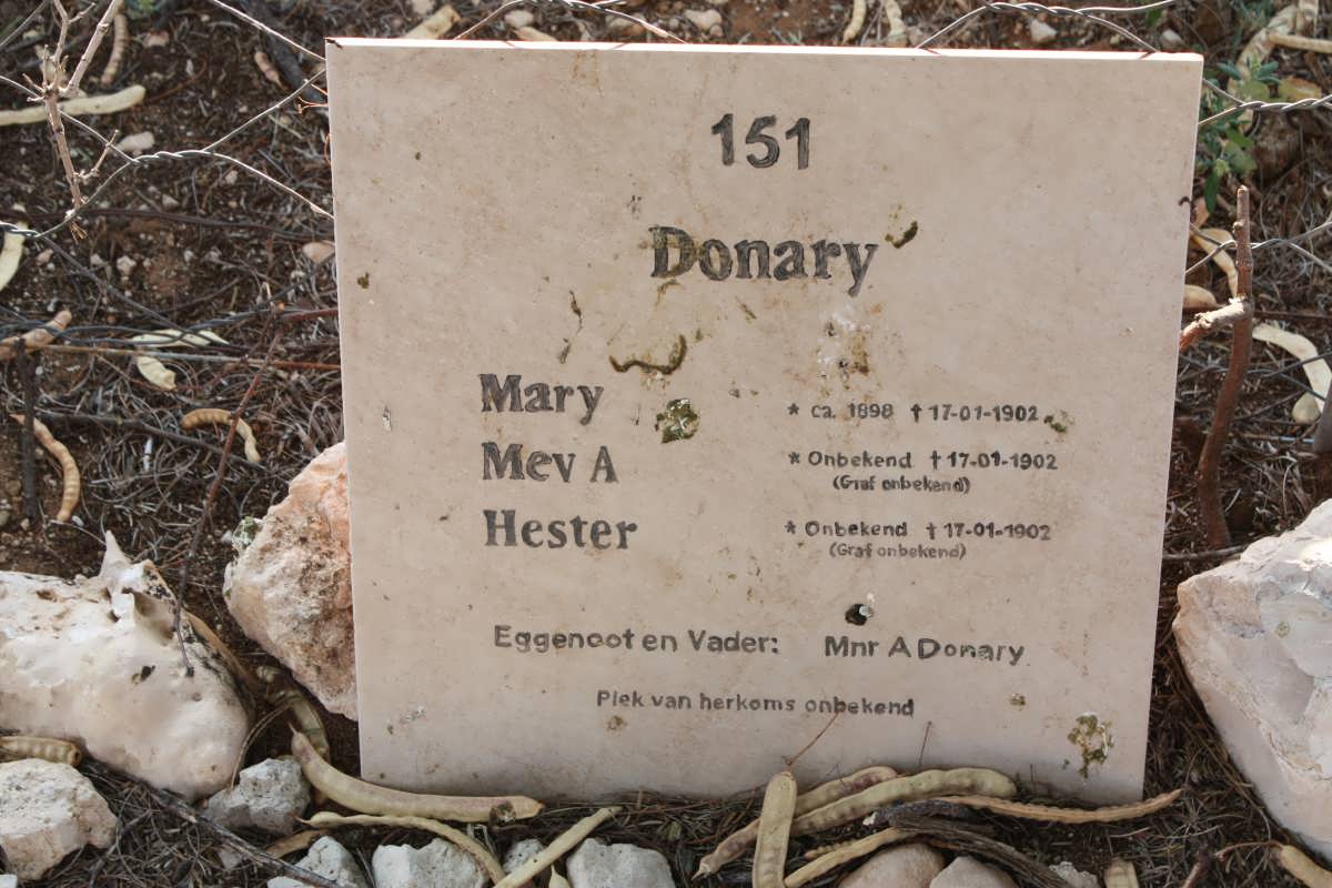 DONARY Mary 1898-1902 :: DONARY A. -1902 :: DONARY Hester -1902