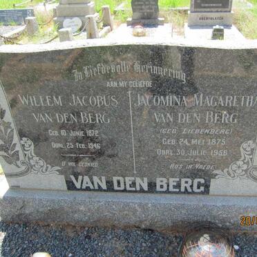 BERG Willem Jacobus, van den 1872-1946 &amp; Jacomina Margaretha LIEBENBERG 1875-1956