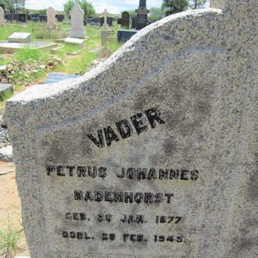 BADENHORST Petrus Johannes 1877-1945 &amp; Anna Susanna 1873-1944