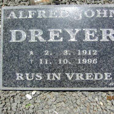 DREYER Alfred John 1912-1996