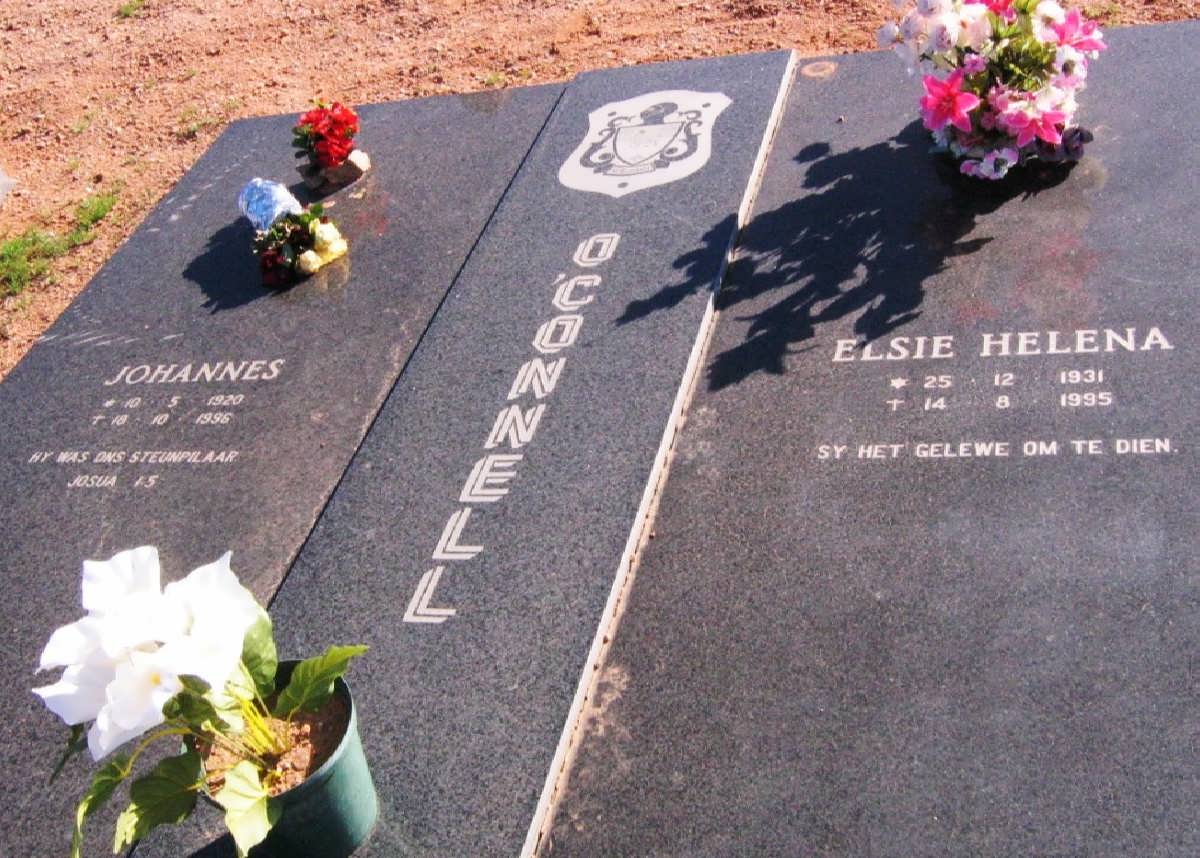O'CONNELL Johannes 1920-1996 & Elsie Helena 1931-1995