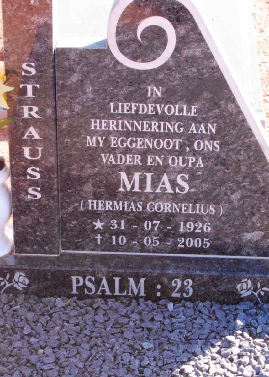 STRAUSS Hermias Cornelius 1926-2005