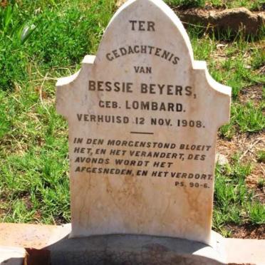 BEYERS Bessie nee LOMBARD -1908