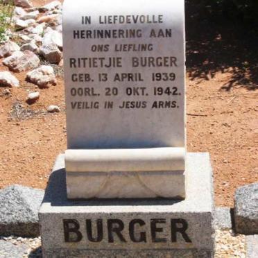 BURGER Ritietjie 1939-1942