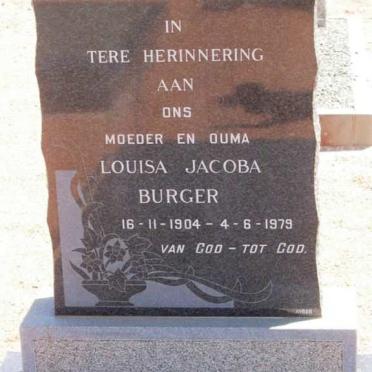 BURGER Louisa Jacoba 1904-1979