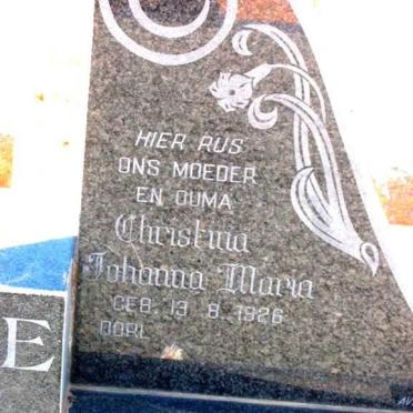 BENADE Christina Johanna Maria 1926-