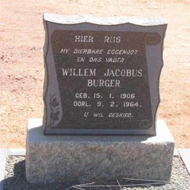 BURGER Willem Jacobus 1906-1964