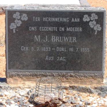 BRUWER M.J. 1893-1955