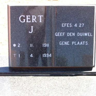 BURGER Gert J. 1911-1994