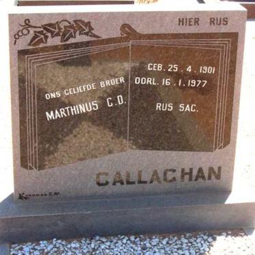 CALLAGHAN Marthinus C.D. 1901-1977