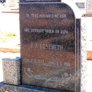 ETSEBETH J.J. 1877-1958