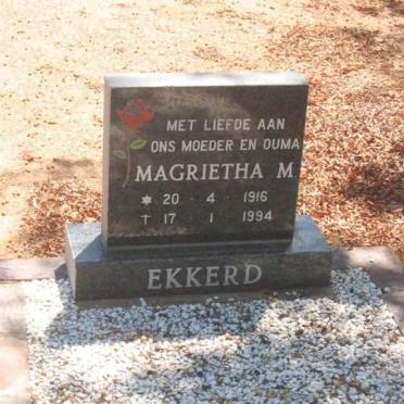 EKKERD Magrietha M. 1916-1994