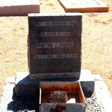 GRESSE Martha J. 1865-1954