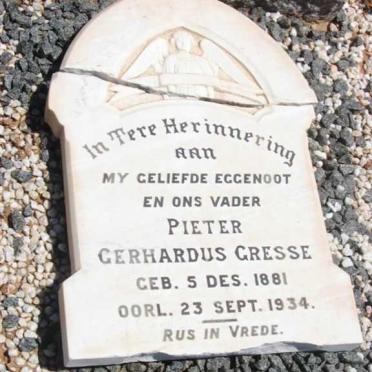 GRESSE Pieter Gerhardus 1881-1934