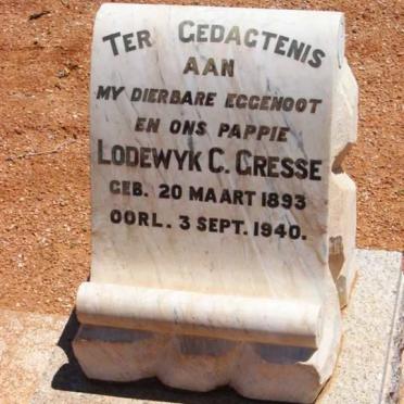 GRESSE Lodewyk C. 1893-1940