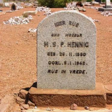 HENNIG M.S.P. 1880-1942