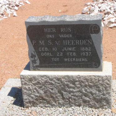 HEERDEN P.M.S., v. 1882-1937