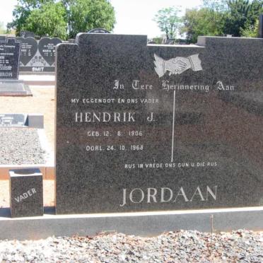JORDAAN Hendrik J. 1906-1968