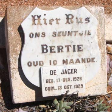 JAGER Bertie, de 1928-1929