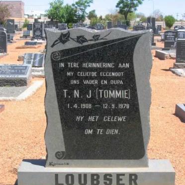 LOUBSER T.N.J. 1908-1978