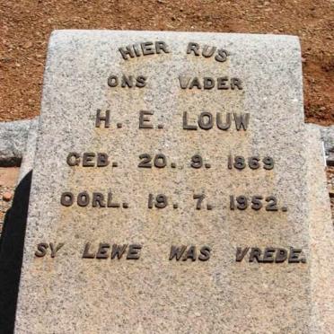 LOUW H.E. 1869-1952