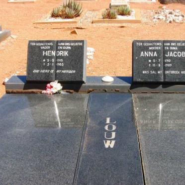 LOUW Hendrik 1915-1983 &amp; Anna Jacoba 1910-1989
