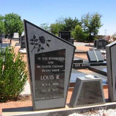 MERWE Louis R., van der 1899-1973 &amp; Alida M. 1904-1991