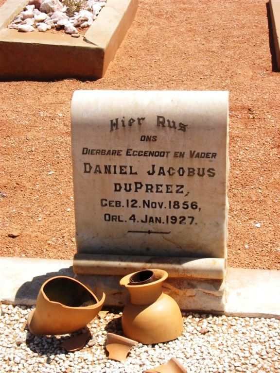 PREEZ Daniel Jacobus, du 1856-1927