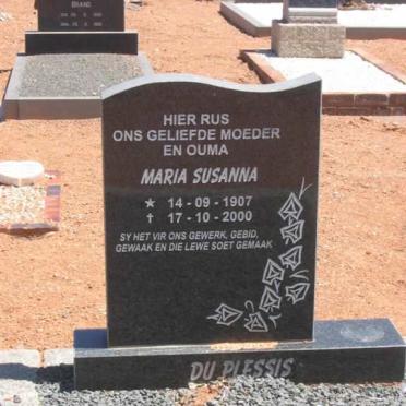 PLESSIS Maria Susanna, du 1907-2000