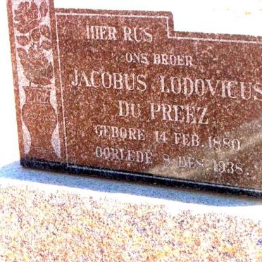 PREEZ Jacobus Lodovicus, du 1880-1938