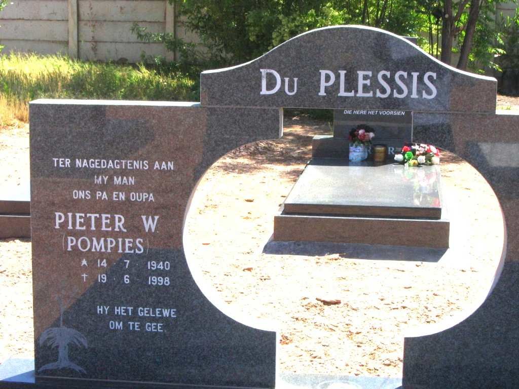 PLESSIS Pieter W., du 1940-1998