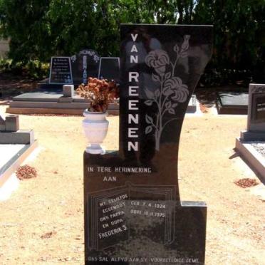 REENEN Frederik S., van 1924-1975